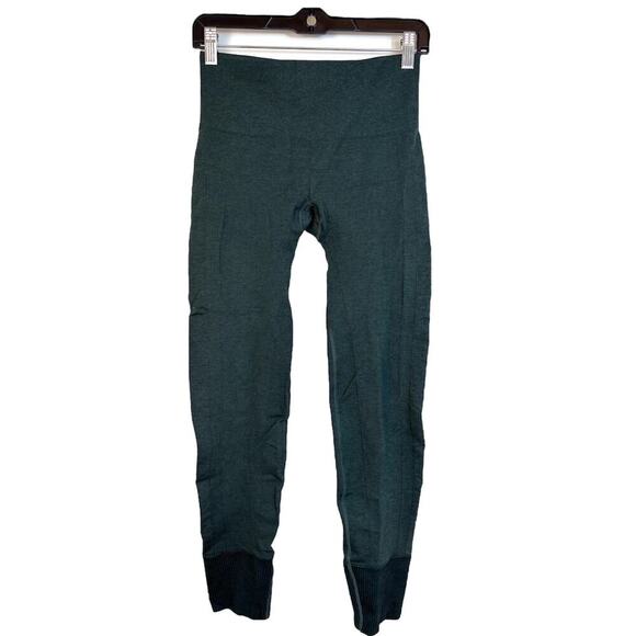 Lululemon Ebb to Street Pant Size 6 Heathered Fuel Green Breathable Yoga Gym - Picture 4 of 12